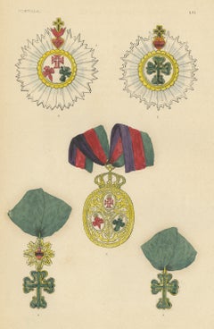 Ordini del Portogallo, Distintivo dei Tre Ordini Militari, Tavola LVI, 1844
