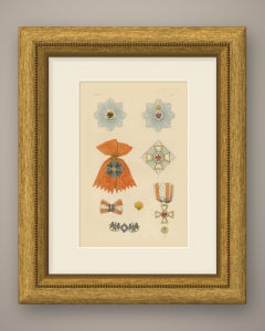 Orders of Prussia, Black Eagle and Red Eagle Insignia, Plate LX, 1844