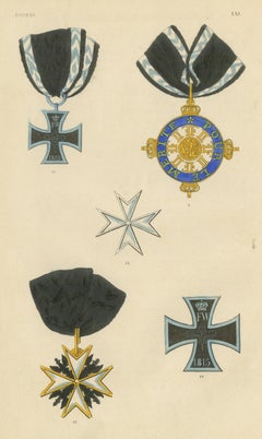 Orders of Prussia, Pour le Mérite Badge and Crosses, Plate LXI, 1844