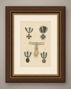 Orders of Prussia, Pour le Mérite Cross and 1813 1814 Medals, Plate LXII, 1844
