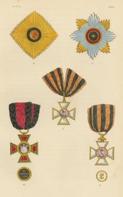 Ordini di Russia, Distintivi di San Vladimir e San Giorgio, Tavola LXVI, 1844