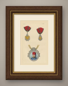 Orders of Turkey, Jeweled Badges and Portrait Medallion, Plate LXXXIV, 1844