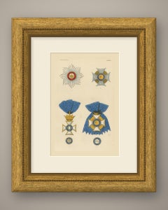 Orders of Württemberg, Crown Star and King Frederick Cross, Plate LXXXVI, 1844
