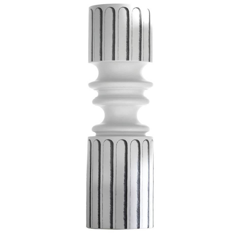 Vaso Ordini Narrow con decorazione bianca e nera di Analogia Project per Driad