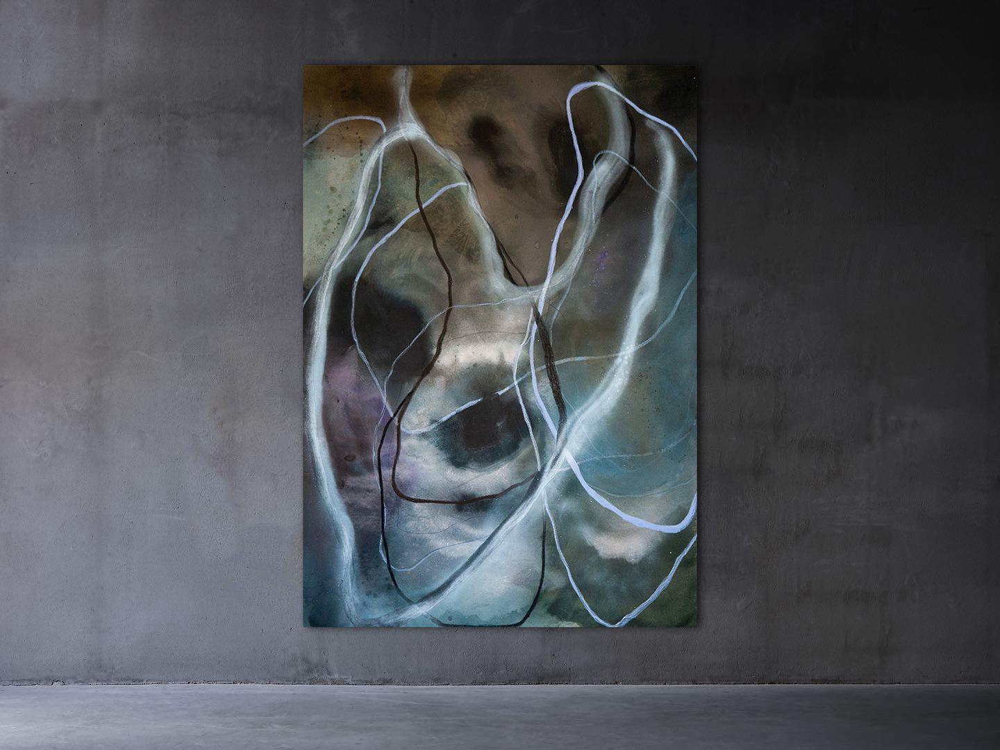 The Serpent, Painting, Acrylic on Canvas For Sale 1