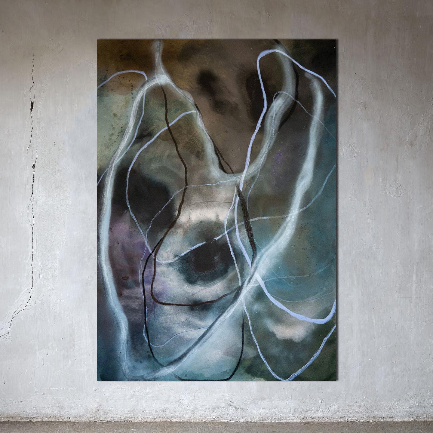 The Serpent, Painting, Acrylic on Canvas For Sale 2
