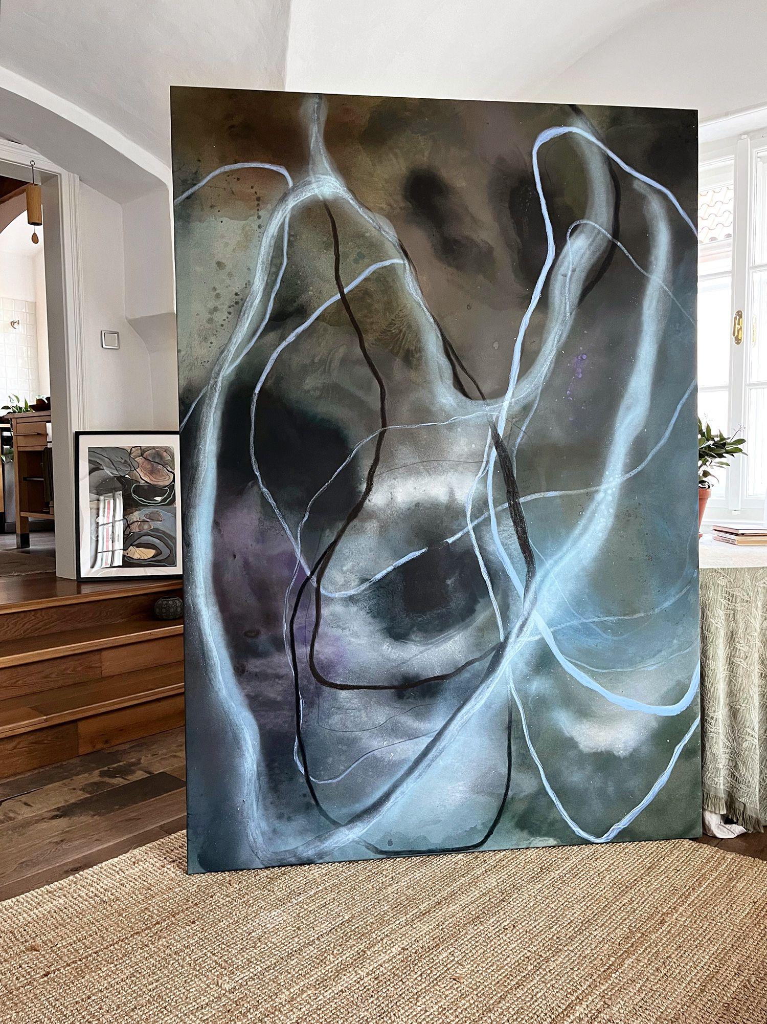 The Serpent, Painting, Acrylic on Canvas For Sale 3