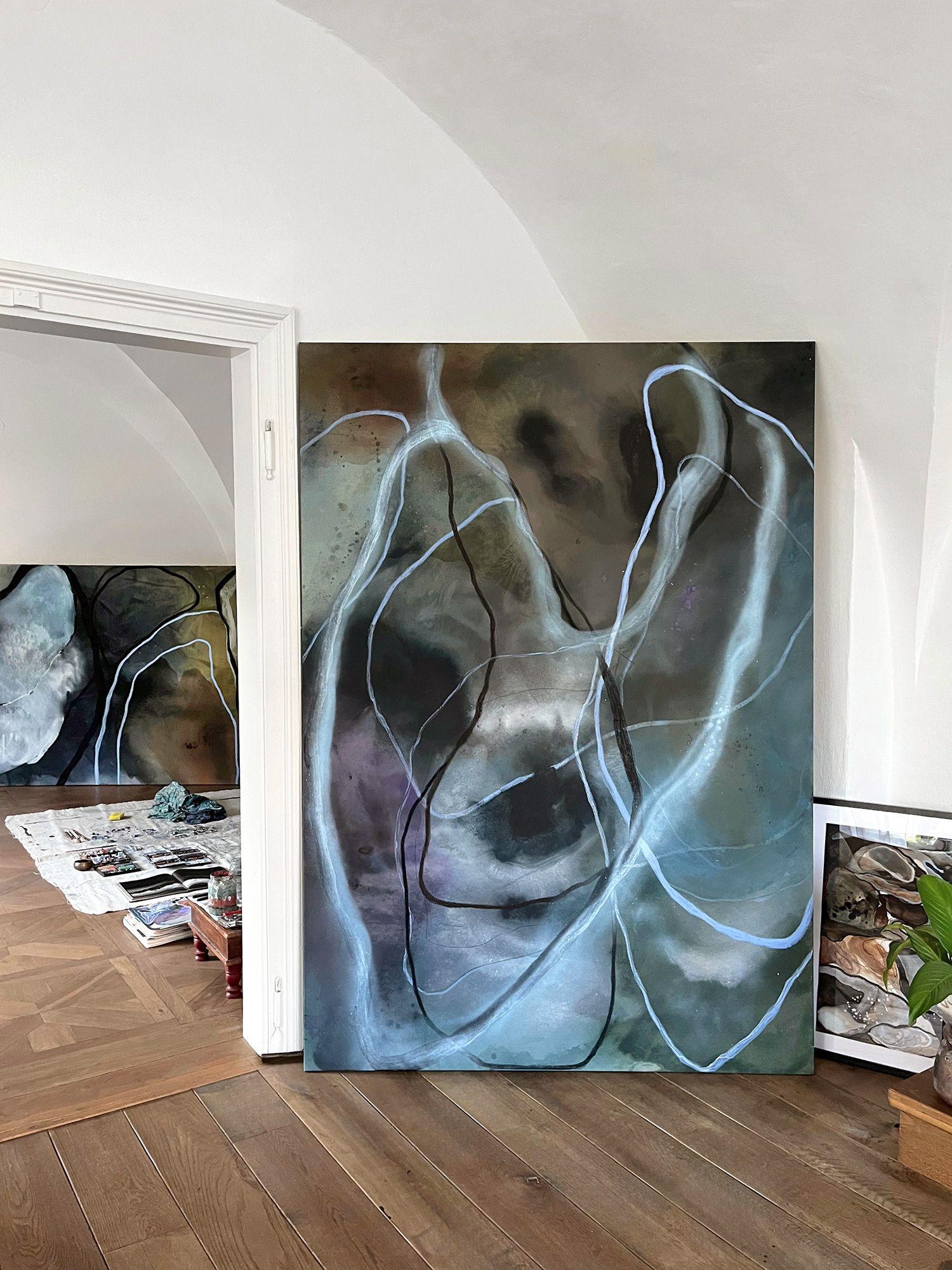 The Serpent, Painting, Acrylic on Canvas For Sale 4