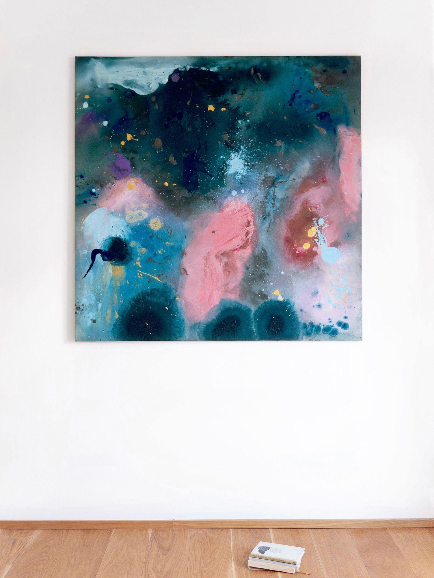 Unus mundus, Pintura, Acrílico sobre lienzo - Painting Abstracto de Ordo  Amoris