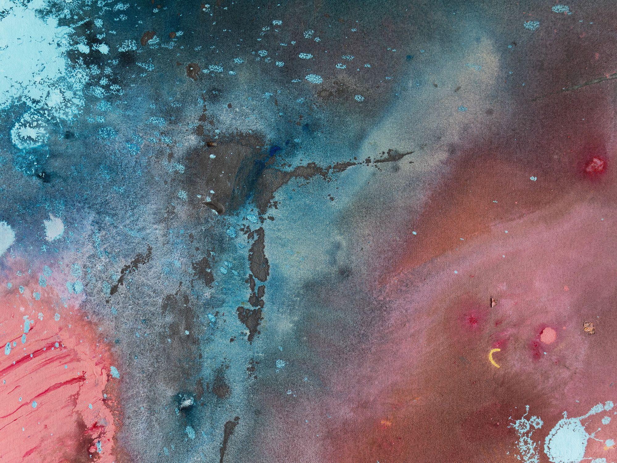 Realidad unificada fundamental primordial de la que todo deriva y retorna.     Unus mundus. Acrílico sobre lienzo, 140x140 cm, 2022 :: Pintura :: Abstracta :: Esta obra viene con un certificado oficial de autenticidad firmado por el artista :: Lista