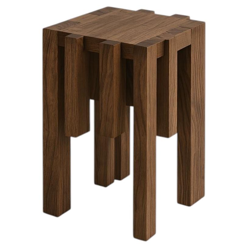 Tavolino e sgabello Ordo Unique in Wood di Andre Monnier