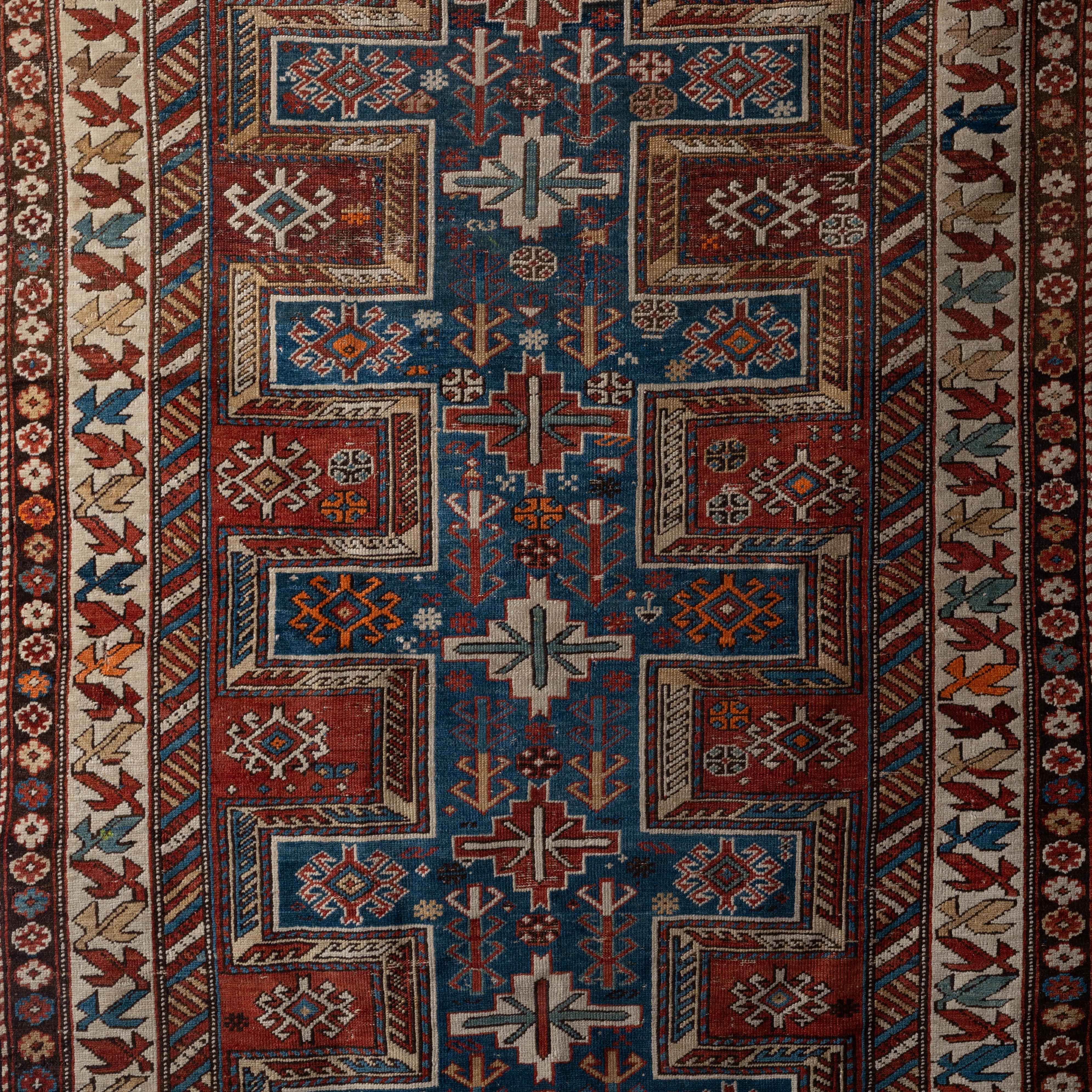 Ordutch Konagkend Kuba Rug, c.1880  In Good Condition For Sale In Savannah, GA