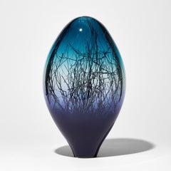 Ore Eclipse in Midnight Blue & Light Aqua with Platinum by Enemark & Thompson