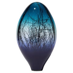 Ore Eclipse in Midnight Blue & Light Aqua with Platinum by Enemark & Thompson
