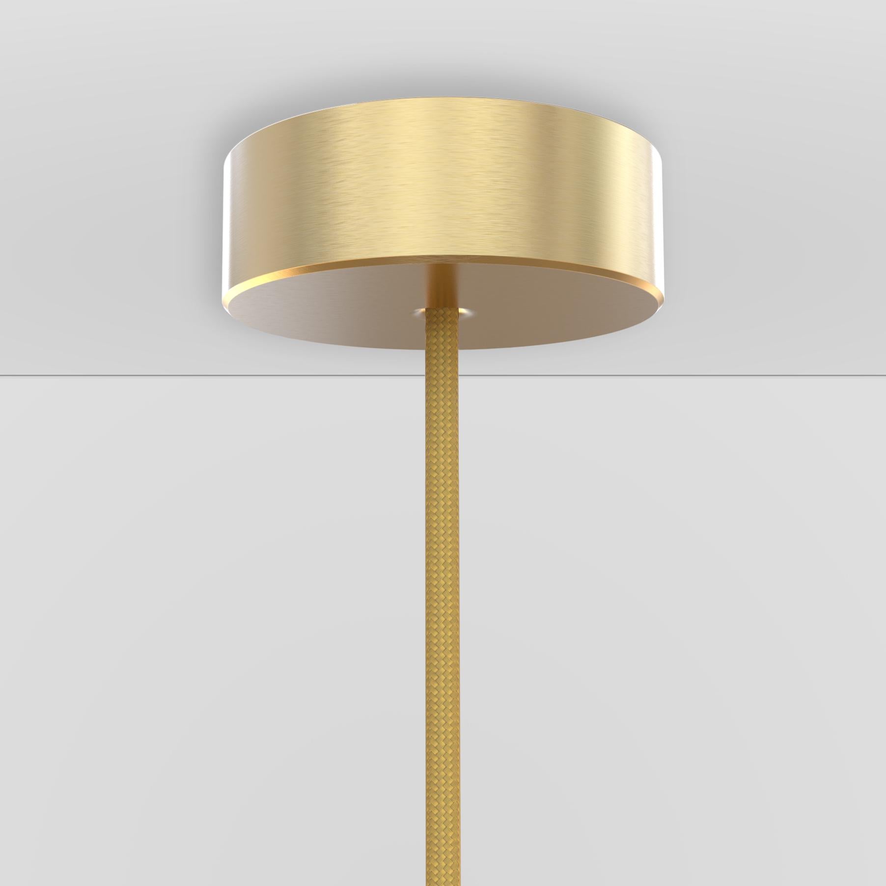 Organic Modern 'Cosmic Ore' Gradient Patina Brass Pendant Lamp Chandelier, Sample Sale