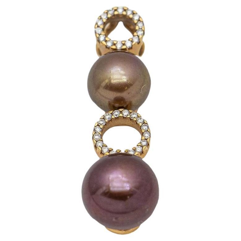 ORÊ Pendant with Diamonds and Pearls