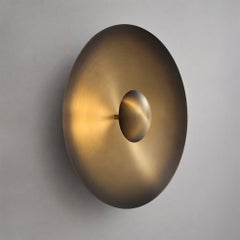 Ore Special Hand-Spun Brass Wall Light, 50cm Diameter Atelier001