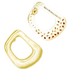 Earrings 925 sterling silver, 18 kt. gold plated, Amanda