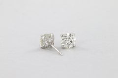 Orecchini con diamanti taglio antico europeo carati 2.21 certificato GIA