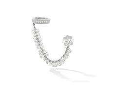 Constellation earring in white gold and rose-cut diamonds