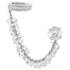 Orecchino Costellazione in oro bianco e diamanti taglio rosa