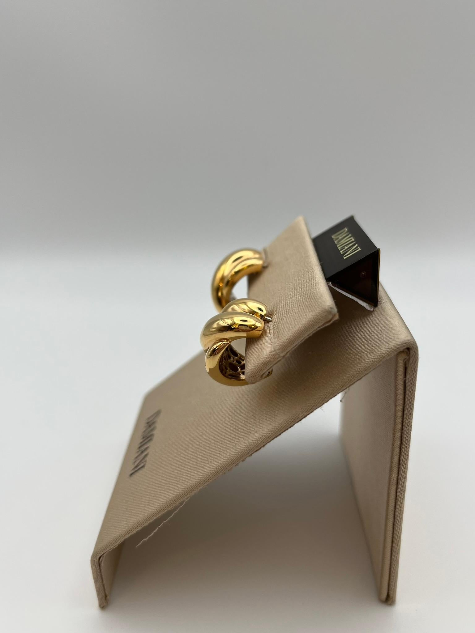 Taglio brillante Orecchini Damiani gomitolo in oro 18 kt. con diamanti - Iconico design italiano in vendita