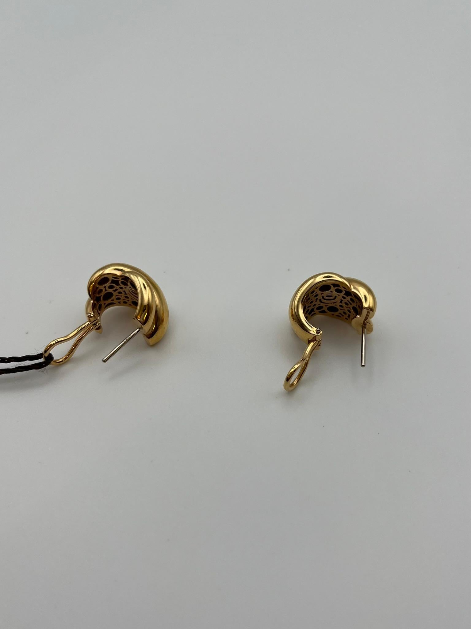 Orecchini Damiani gomitolo in oro 18 kt. con diamanti - Iconico design italiano in vendita 1