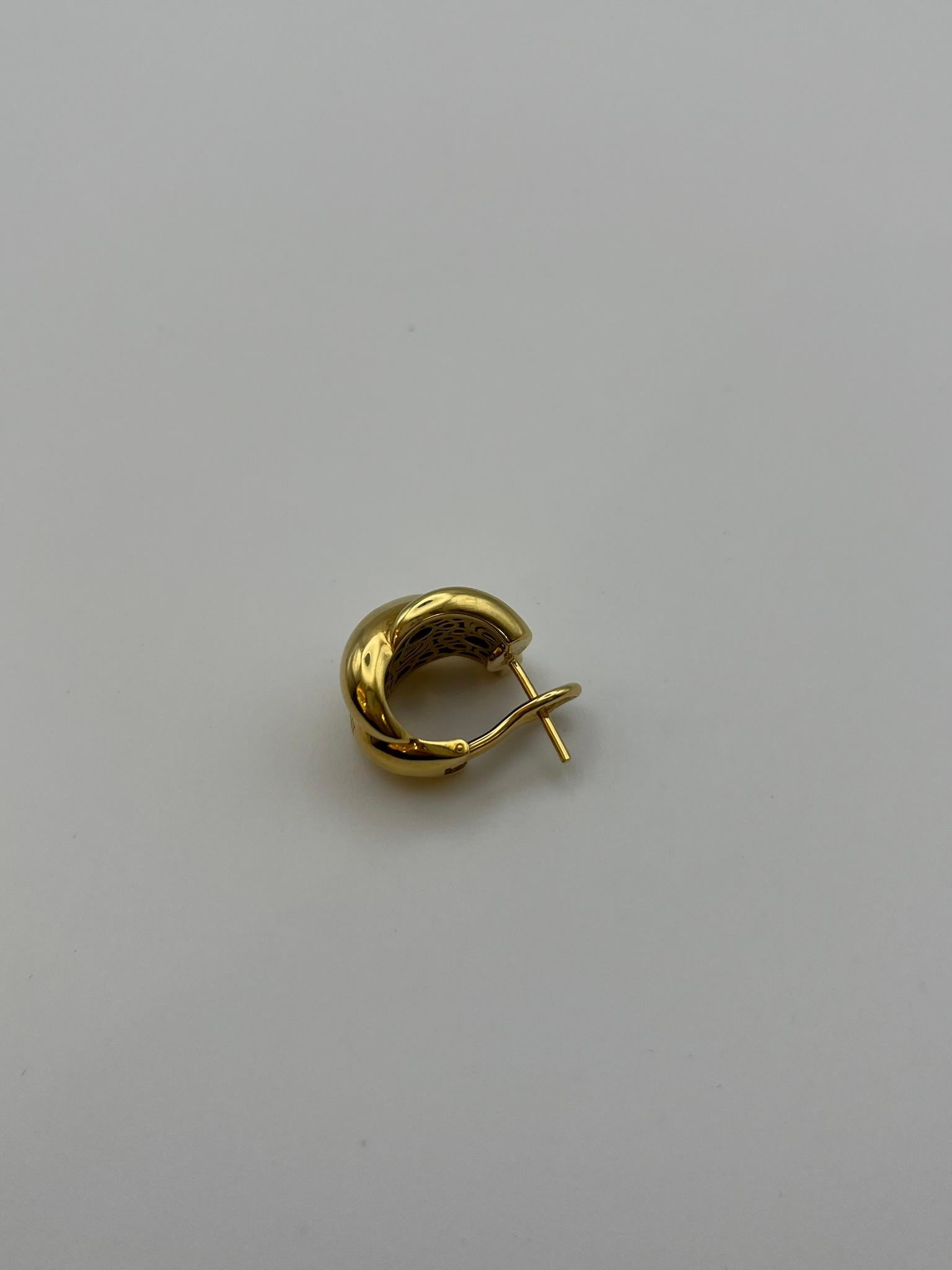 Boucles d'oreilles Damiani en or 18 carats avec diamants - Design italien emblématique en vente 3