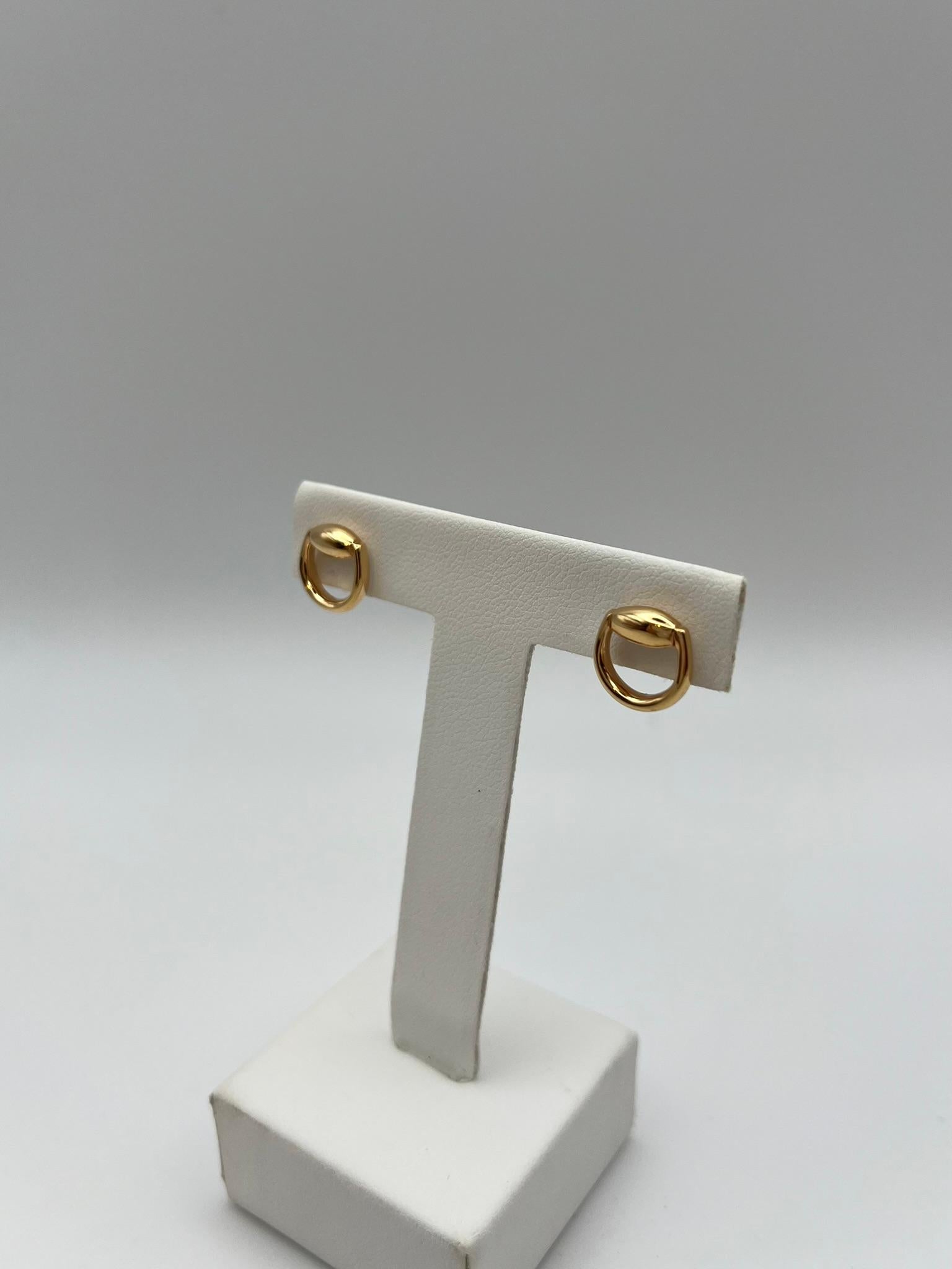 Pendientes Gucci Horsebit en oro rosa de 18 quilates 750/00 Moderno en venta