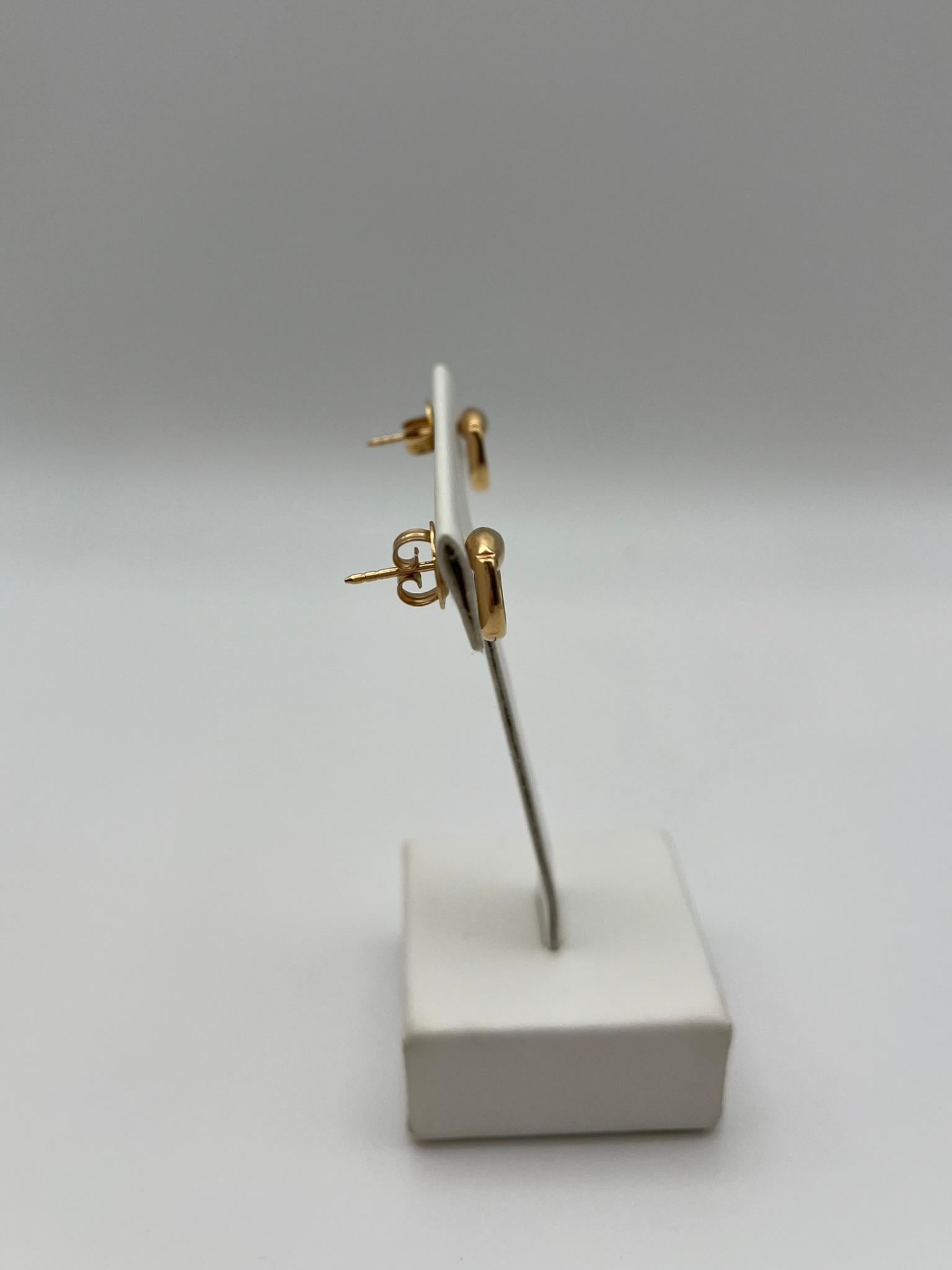 Pendientes Gucci Horsebit en oro rosa de 18 quilates 750/00 en venta 1