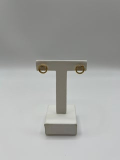 Gucci Horsebit earrings in 18 kt. rose gold with pavé diamonds