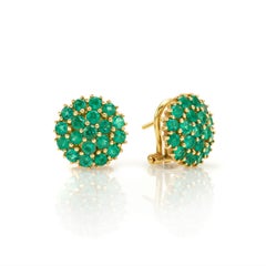 Orecchini in Oro Giallo 18kt con Smeraldi – Collezione FLIRT *