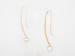 Orecchini in Oro Rosa 18 Kt, Diamanti e Perle