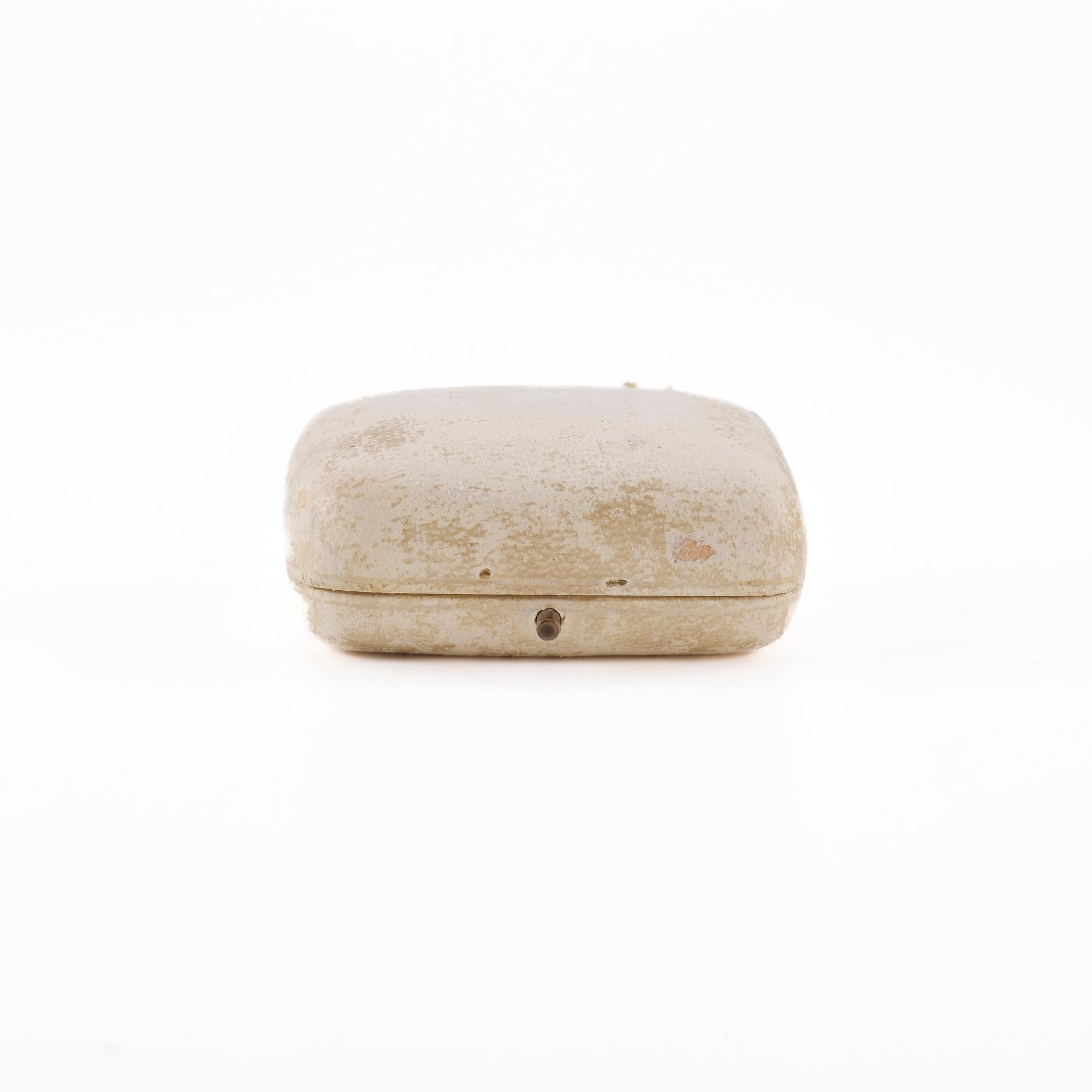 Art nouveau Boucles d'oreilles en or rose et argent avec perles et diamants anciens taillés en rose c en vente