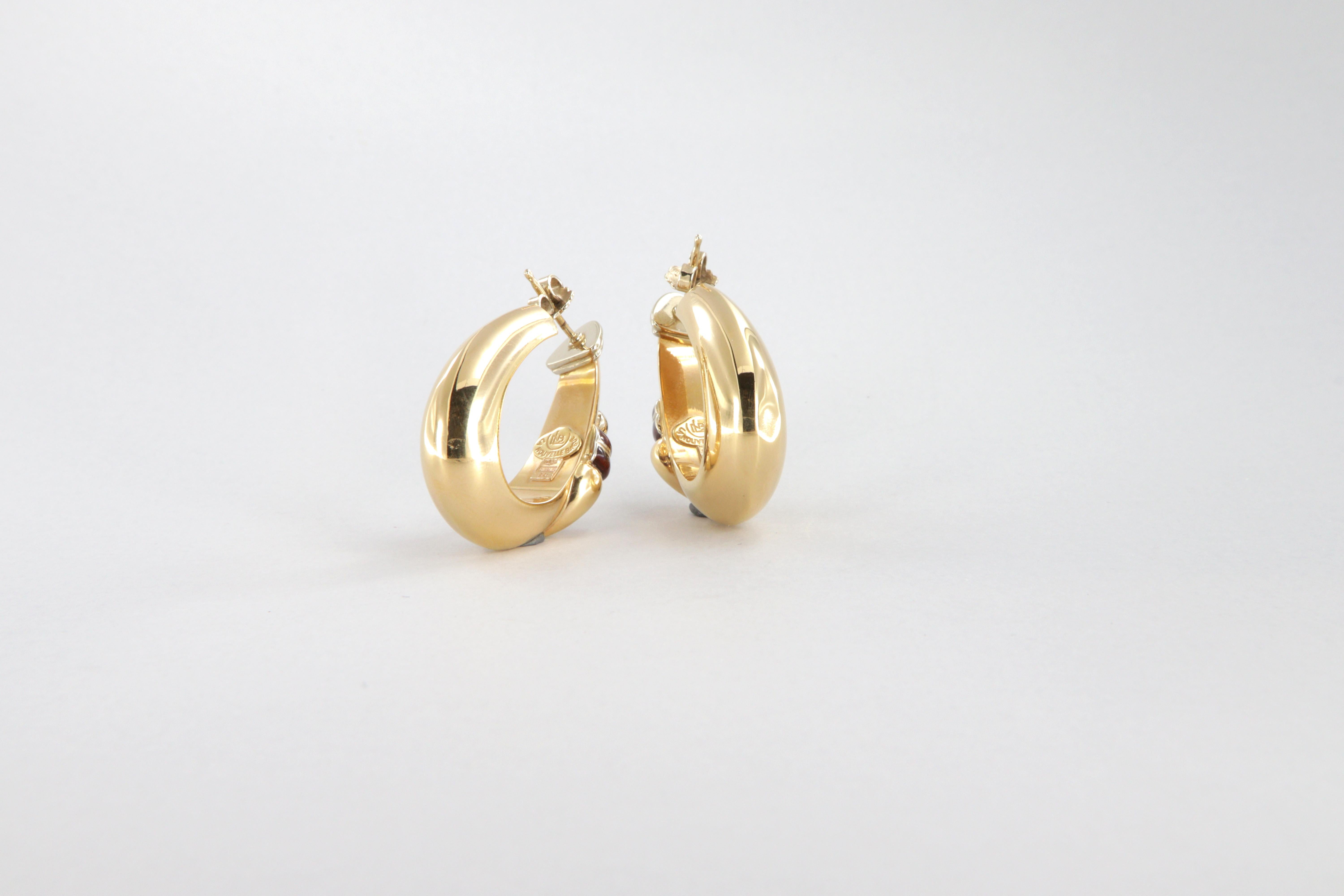 Orecchini La Nouvelle Bague in oro e smalto in vendita 6