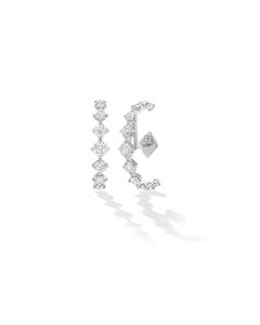 Luce earrings in white gold and brilliant-cut diamonds