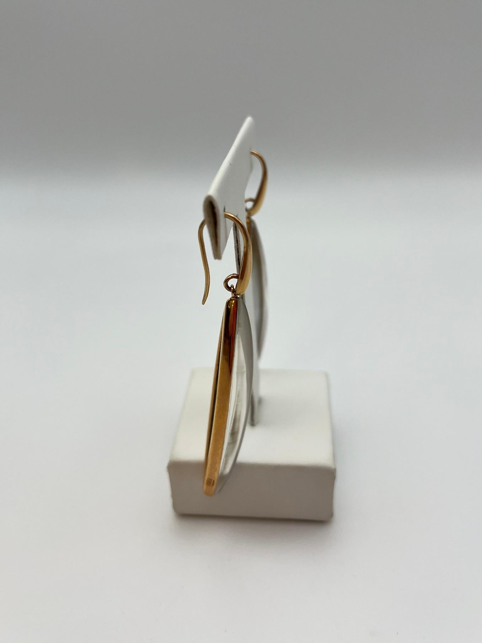 da uomo o donna Orecchini pendenti Fidia Gioielli Firenze in oro rosa 18 kt. e madreperla in vendita