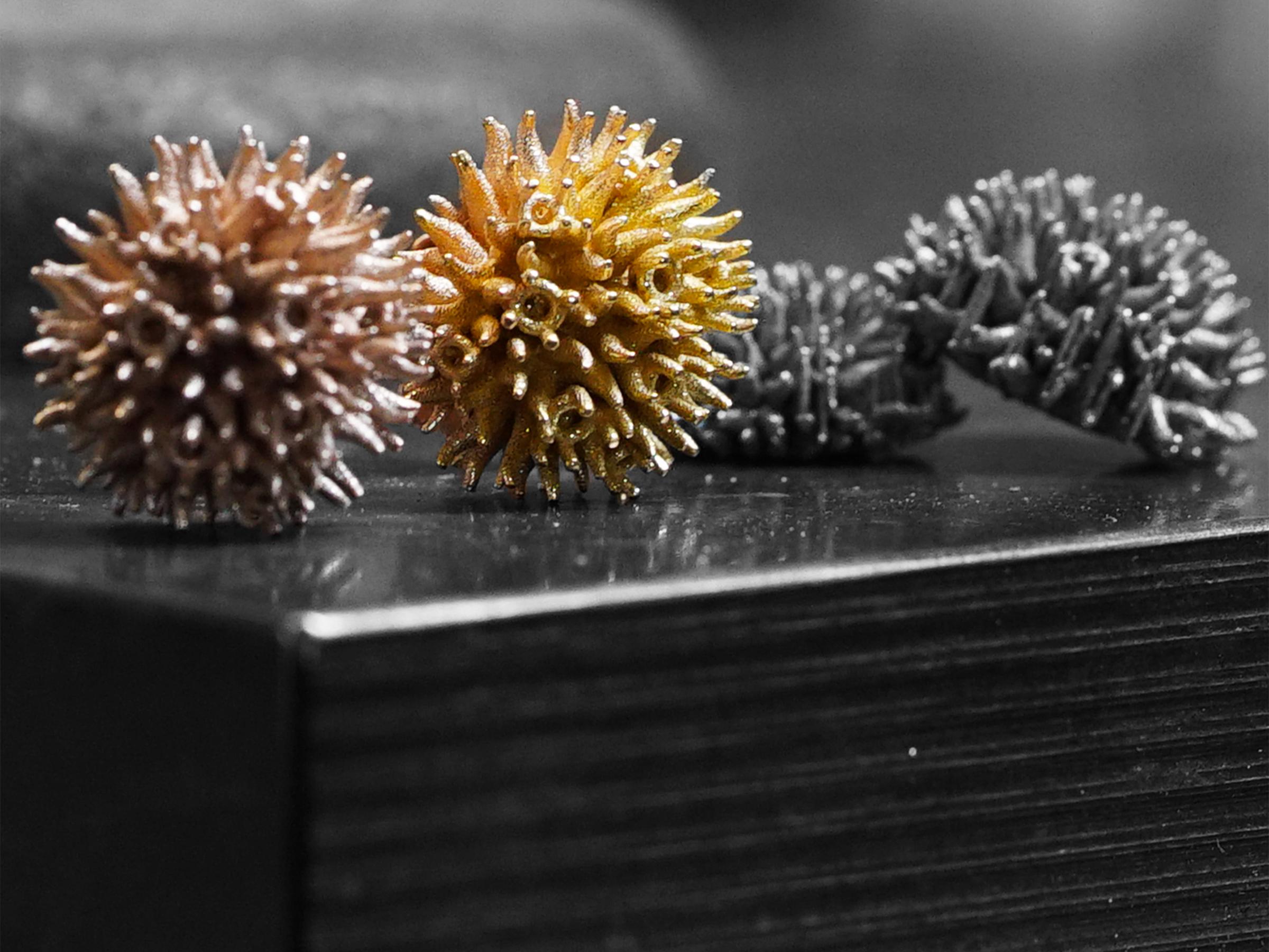 Women's or Men's Curly Earrings For Sale