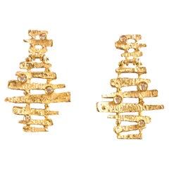 Orecchini Sacchi in oro 18k e Diamanti Collezione Steps