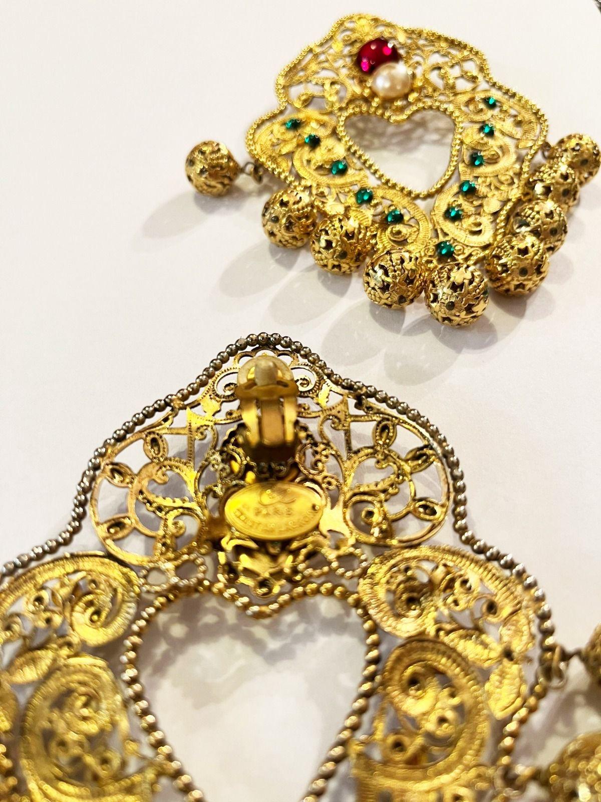 Baroque Orecchini Vintage Christian Lacroix da collezione