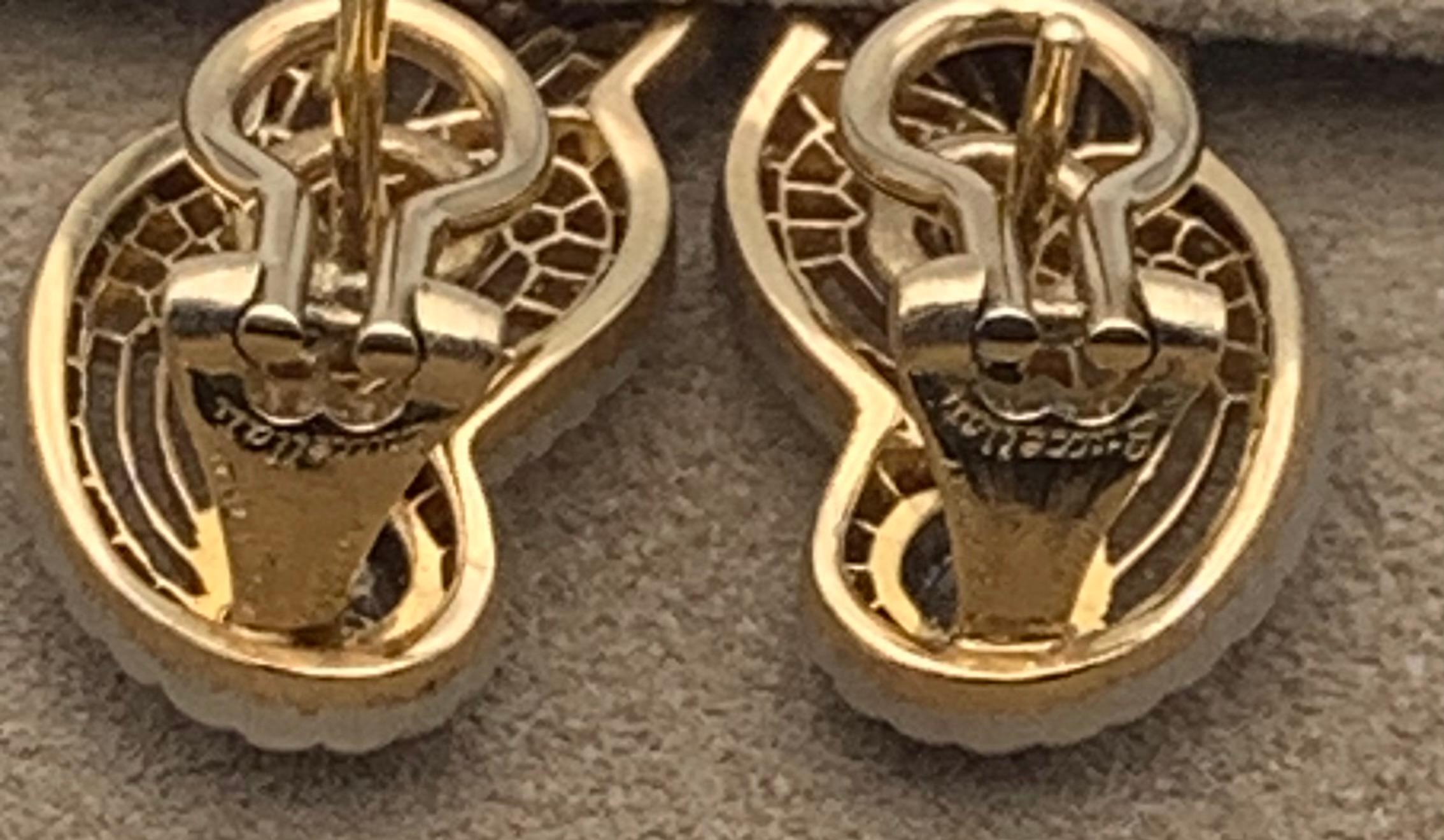 Contemporain boucle d'oreille Buccellati en vente