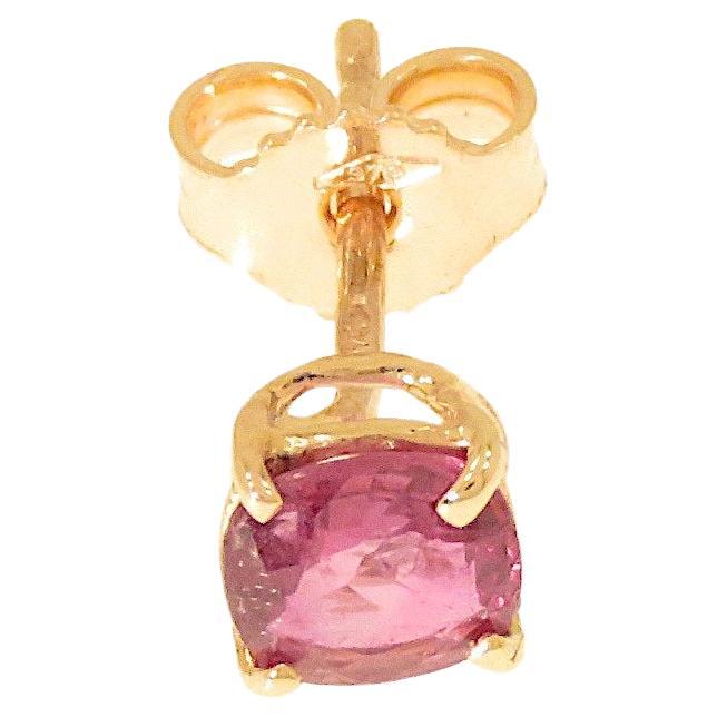 Rose Gold Earring with Ruby Made in Italy For Sale