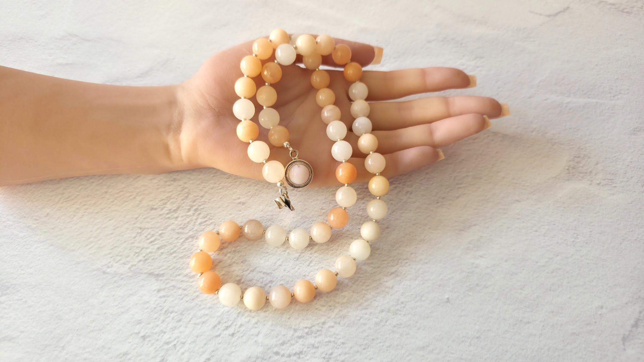 Collana Oregon Peach Opal in vendita 2