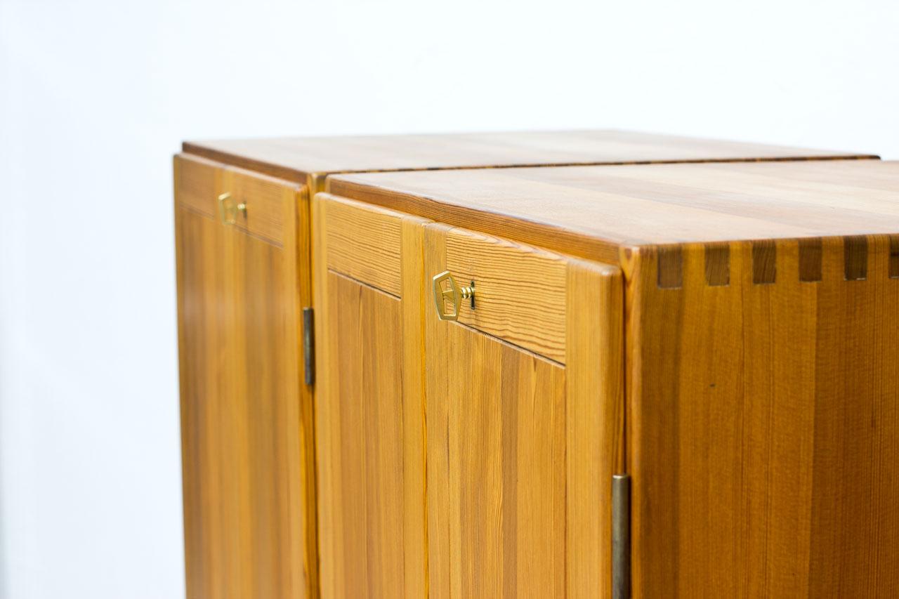 Oregon Pine Cabinets by Børge Mogensen, 1960s, Set of 2 1