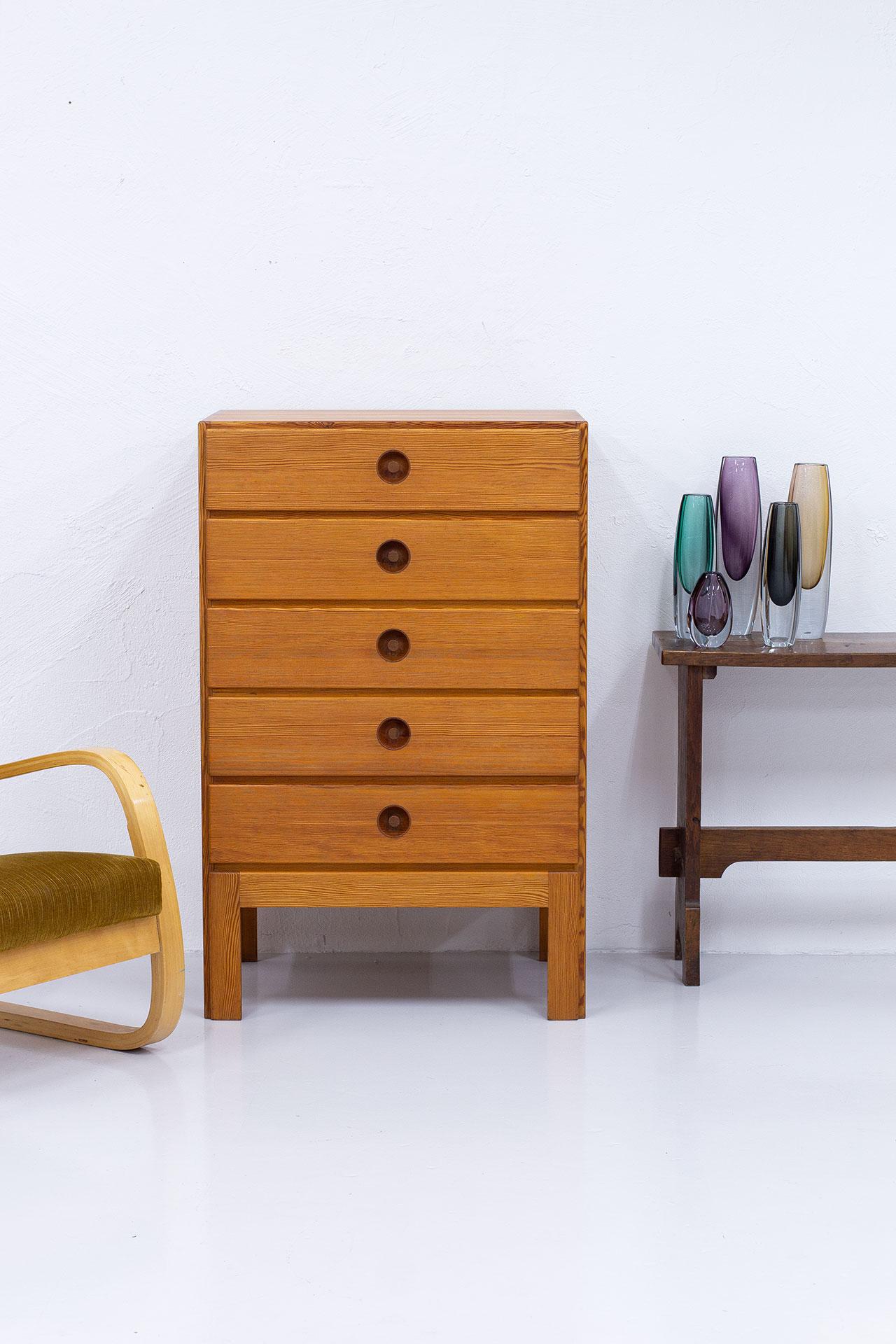 Oregon Pine Chest of Drawers by Børge Mogensen, 1960s 9