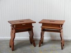 Tabourets en pin d'Oregon par Martin Nyrop pour Rud. Rasmussens