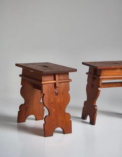 Taburetes de pino de Oregón de Martin Nyrop para Rud. Rasmussens