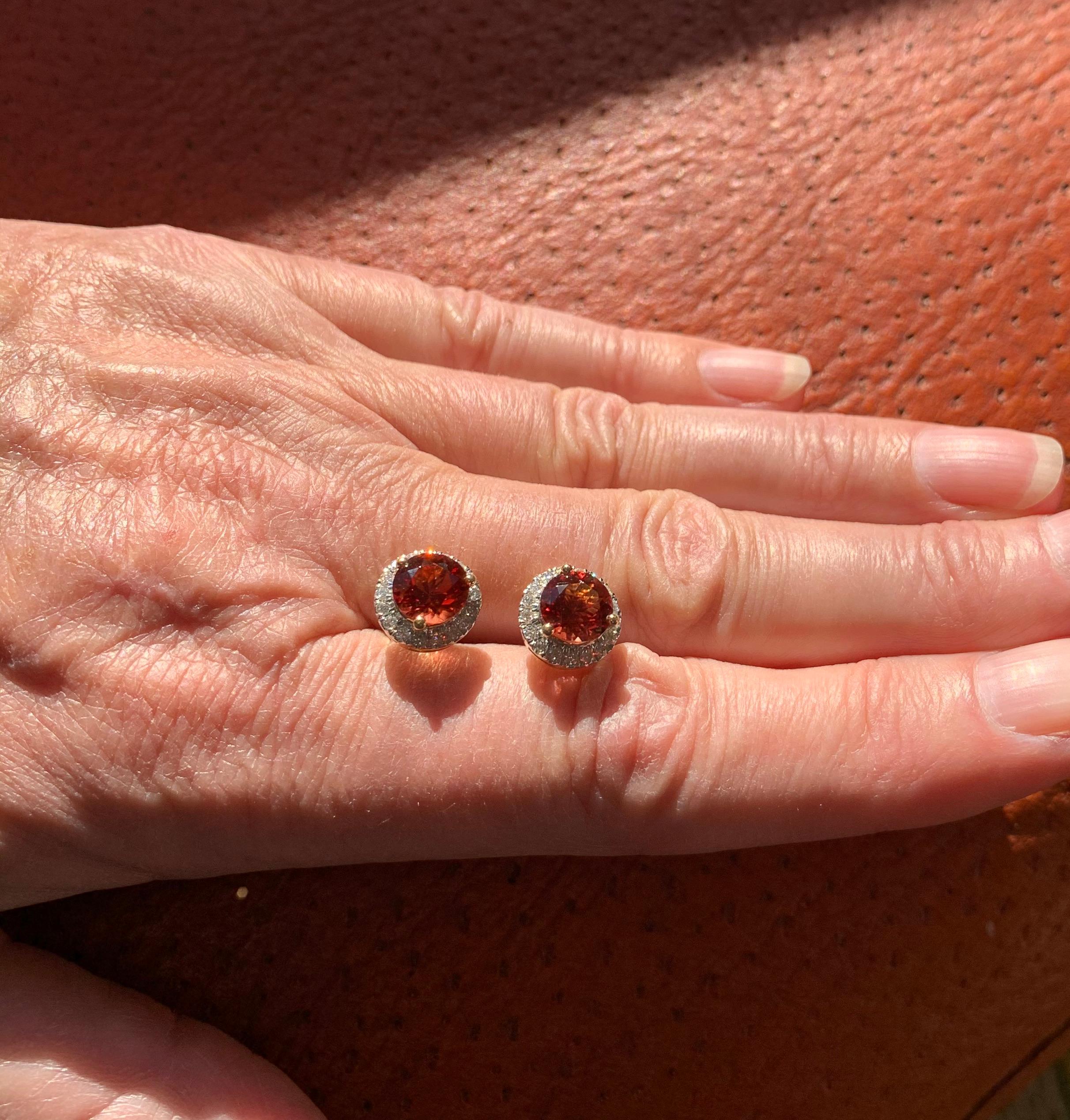 oregon sunstone earrings