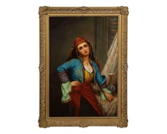 Oregon Wilson “Gypsy Dancer” Orientalist Oil Painting
