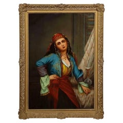 Oregon Wilson “Gypsy Dancer” Orientalist Oil Painting